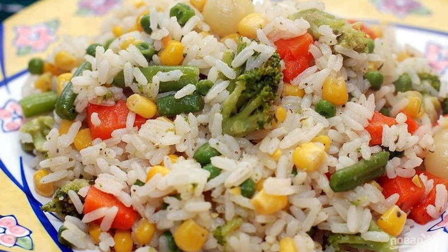 Рецепт риса с гавайской смесью
