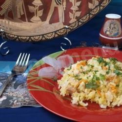 Рецепт Риса с курицей по-египетски в духовке