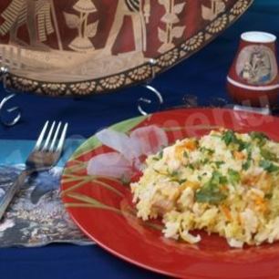 Рецепт Риса с курицей по-египетски в духовке