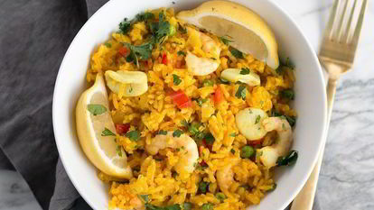 Рецепт Риса с морепродуктами и овощами