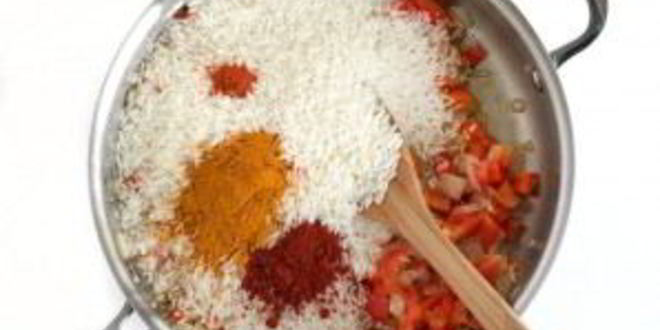 Рецепт риса с морепродуктами и овощами