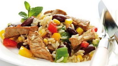 Рецепт Риса с мясом в горшочках