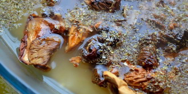 Рецепт риса с сушеными грибами