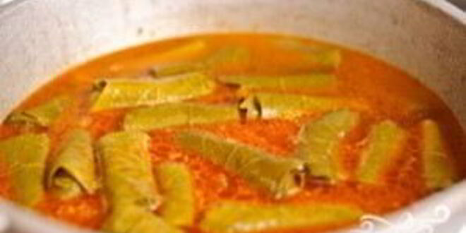 Рецепт долмы из виноградных листьев