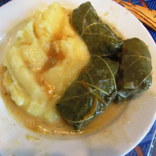 Рецепт Фаршированных виноградных листьев