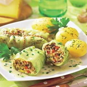 Рецепт Голубцов с грибами и рисом