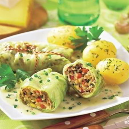 Рецепт Голубцов с грибами и рисом