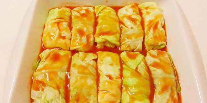 Рецепт голубцов с консервированной фасолью и грибами