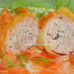 Рецепт Голубцов с мясом, рисом и грибами