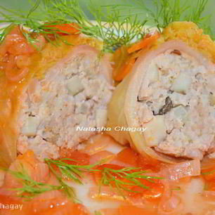 Рецепт Голубцов с мясом, рисом и грибами