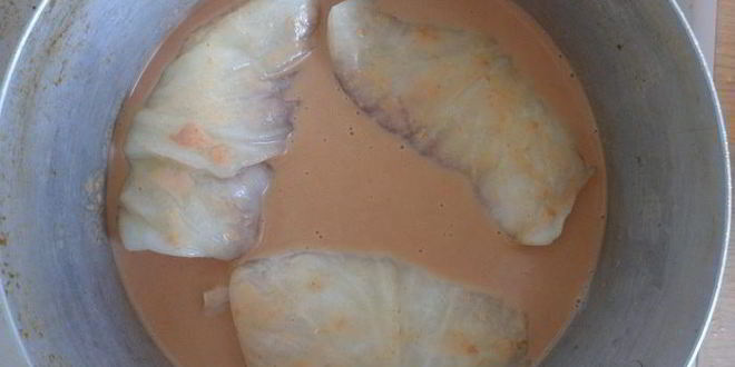 Рецепт голубцов с соусом