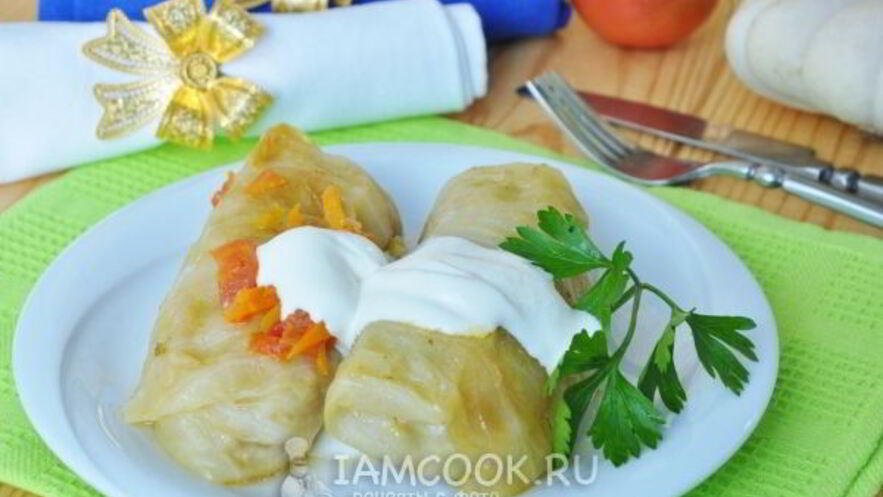 Рецепт голубцов со свиным фаршем и патиссонами