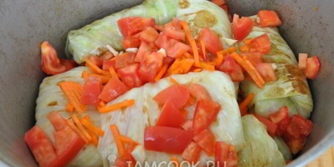 Рецепт голубцов со свиным фаршем и патиссонами