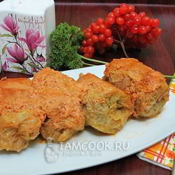 Рецепт Голубцов в духовке на противне