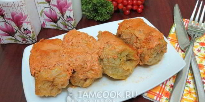 Рецепт голубцов в духовке на противне