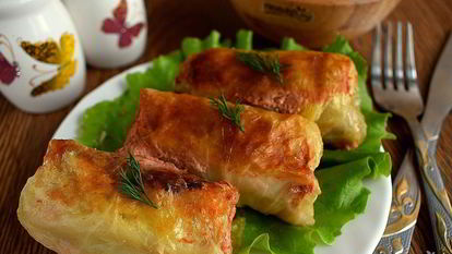 Рецепт Голубцов в духовке со сметаной