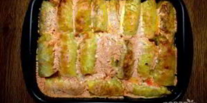 Рецепт голубцов в духовке со сметаной