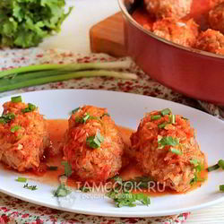 Рецепт Ленивых голубцов с подливкой в духовке