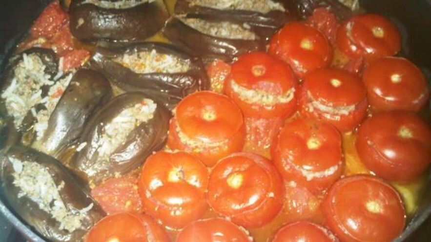 Рецепт помидора — бадымджана долмасы
