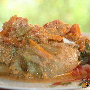 Рецепт Весенних голубцов из фарша со свежей зеленью