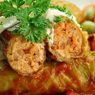 Рецепт Вкусных голубцов с рисом и свининой