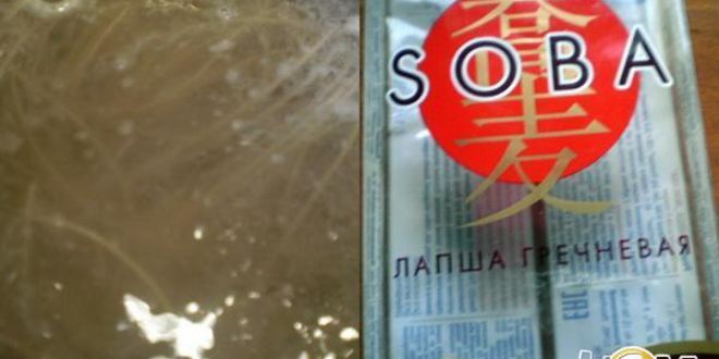 Рецепт гречневой лапши с овощами и мясом