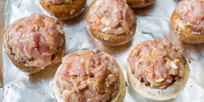 Рецепт фаршированных шампиньонов с курицей
