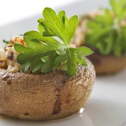 Рецепт Грибов, фаршированных рикоттой и луком