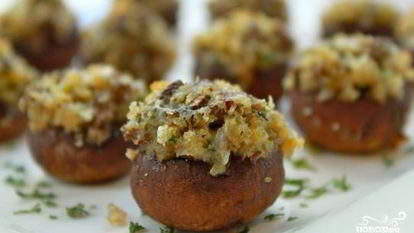 Рецепт Грибов фаршированных в микроволновке