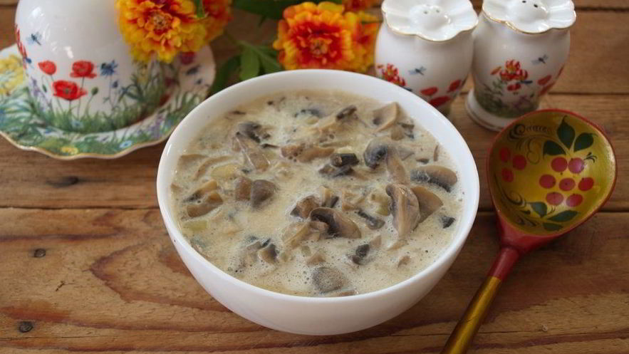 Рецепт грибов под соусом