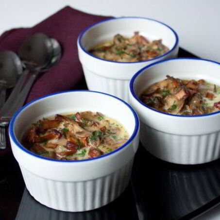 Рецепт Грибов в сливочной заливке