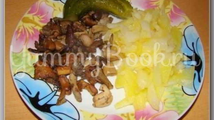 Рецепт грибов жареных