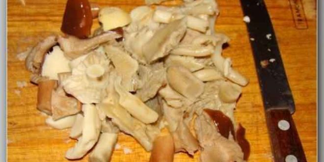 Рецепт грибов жареных