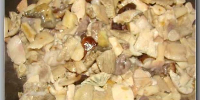 Рецепт грибов жареных