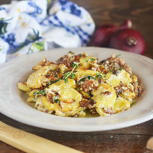 Рецепт Лисичек с кабачками жареные