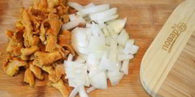 Рецепт лисичек с кабачками жареные