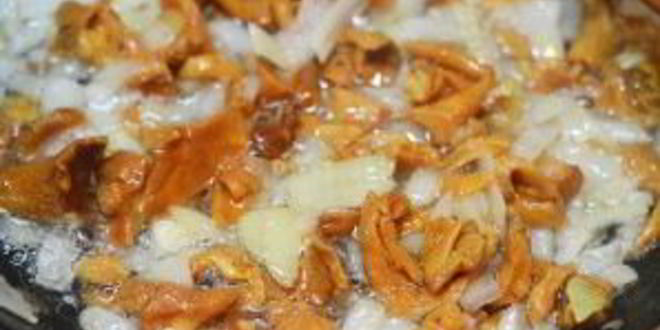 Рецепт лисичек с кабачками жареные