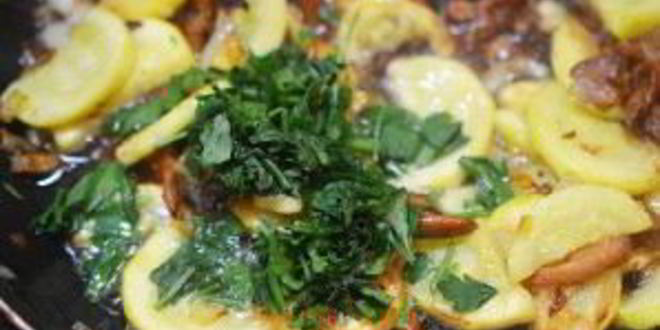 Рецепт лисичек с кабачками жареные