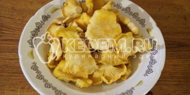 Рецепт лисичек жареных с картофелем