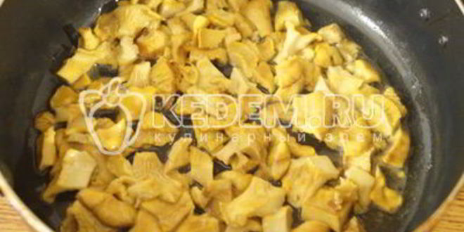 Рецепт лисичек жареных с картофелем