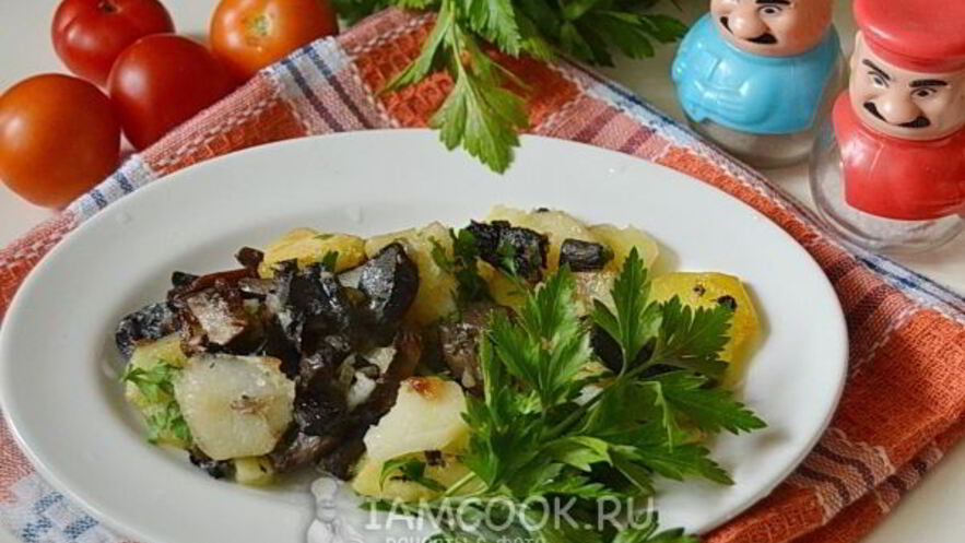 Рецепт подберезовиков жареных с картошкой
