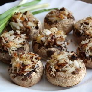 Рецепт Постных фаршированных шампиньонов