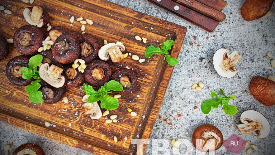 Рецепт шампиньонов гриль