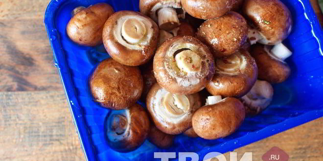Рецепт шампиньонов гриль