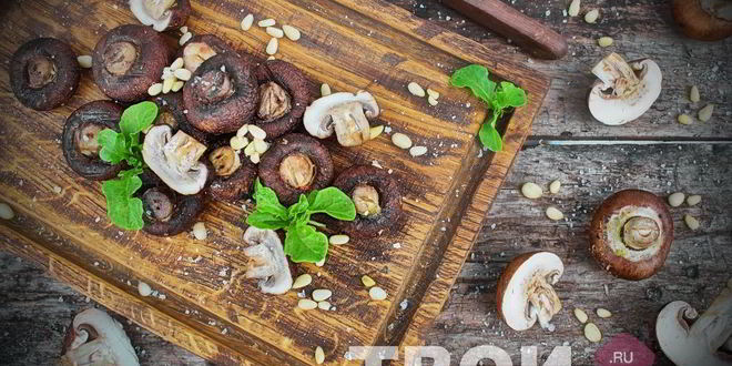 Рецепт шампиньонов гриль