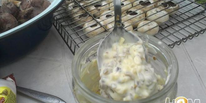 Рецепт шампиньонов на мангале