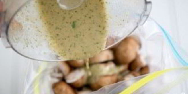 Рецепт шампиньонов на шпажках