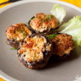 Рецепт Шампиньонов с плавленым сыром