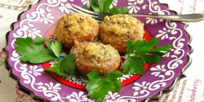 Рецепт шампиньонов, запеченных с чесноком и тимьяном