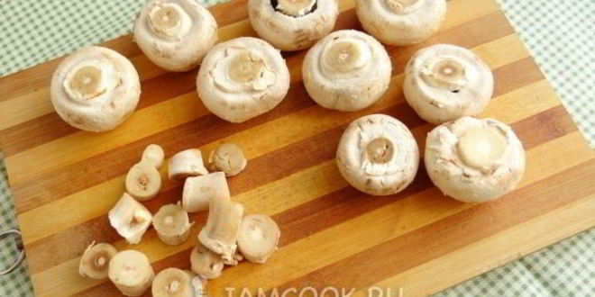 Рецепт шампиньонов, запеченных с чесноком и тимьяном